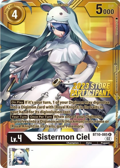 Sistermon Ciel (2023 Store Participant), Xros Encounter BT10-085 R