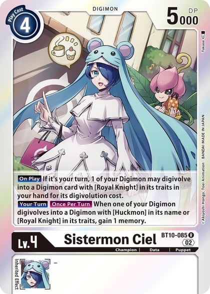 Sistermon Ciel, Xros Encounter BT10-085 R