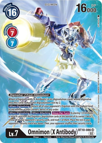 Omnimon (X Antibody) (Alternate Art), Xros Encounter BT10-086 SR