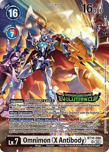Omnimon (X Antibody) (Evolution Cup 2025 Vol. 1), Xros Encounter BT10-086 SR