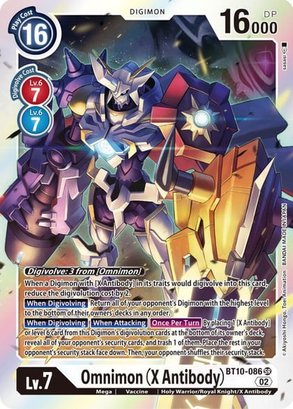 Omnimon (X Antibody), Xros Encounter BT10-086 SR