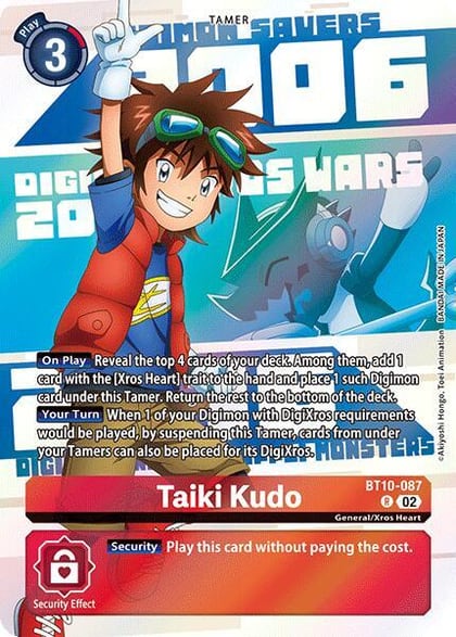 Taiki Kudo (Digimon Animation Series 25th Anniversary Set), Xros Encounter BT10-087 R