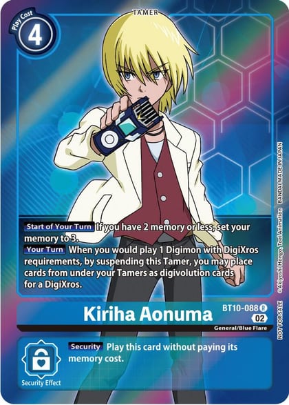 Kiriha Aonuma (Box Topper), Xros Encounter BT10-088 R