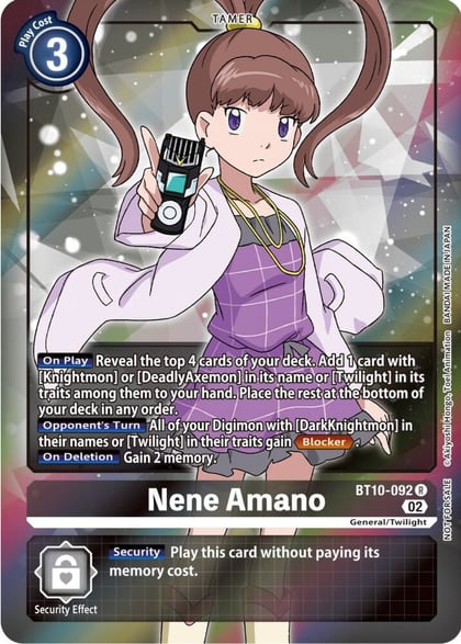 Nene Amano (Box Topper), Xros Encounter BT10-092 R