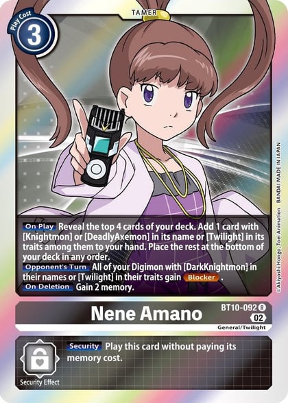 Nene Amano, Xros Encounter BT10-092 R