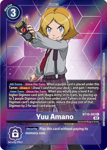 Yuu Amano (Box Topper), Xros Encounter BT10-093 R
