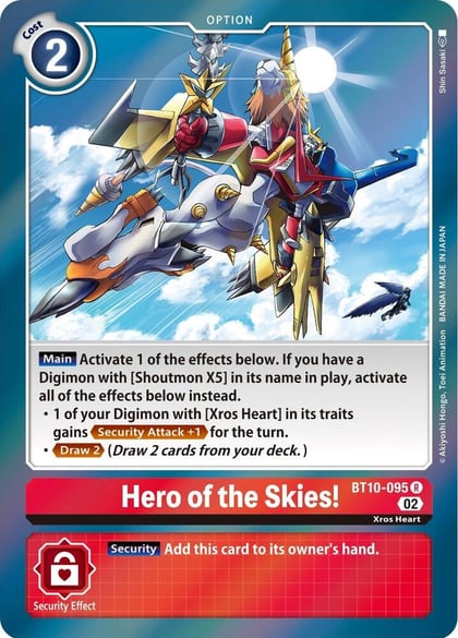 Hero of the Skies!, Xros Encounter BT10-095 R