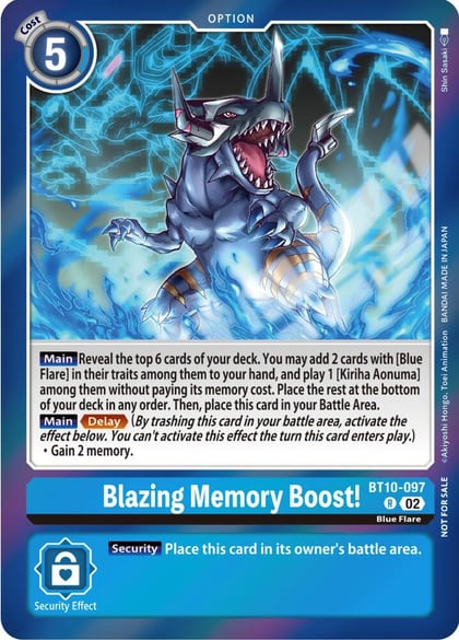 Blazing Memory Boost! (Event Pack 5), Xros Encounter BT10-097 R
