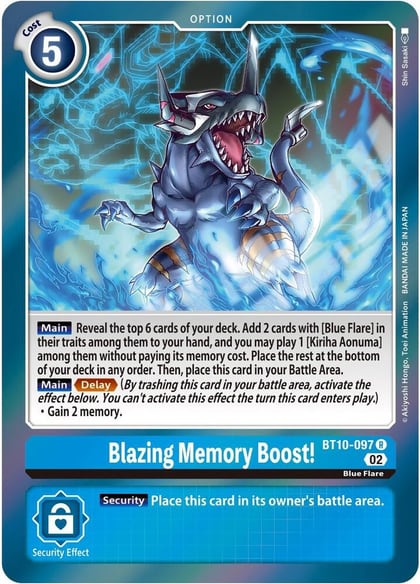 Blazing Memory Boost!, Xros Encounter BT10-097 R
