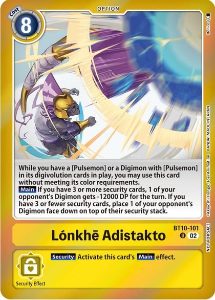 Lonkhe Adistakto (Event Pack 5), Xros Encounter BT10-101 U