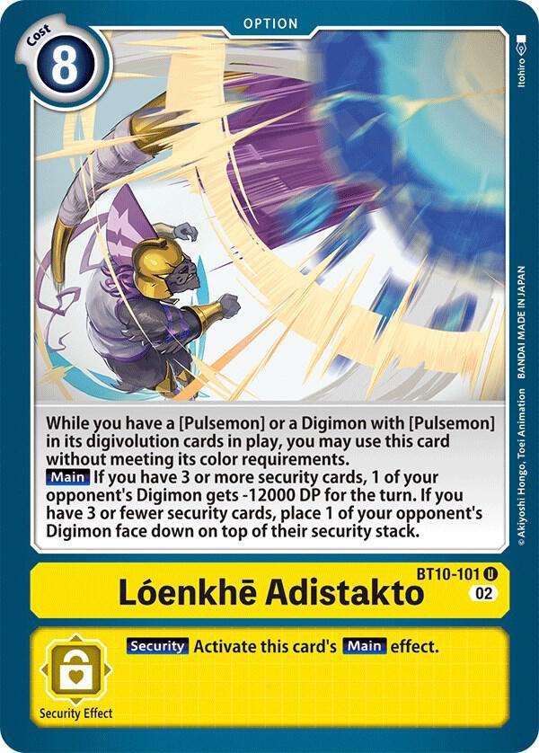 Loenkhe Adistakto, Xros Encounter BT10-101 U