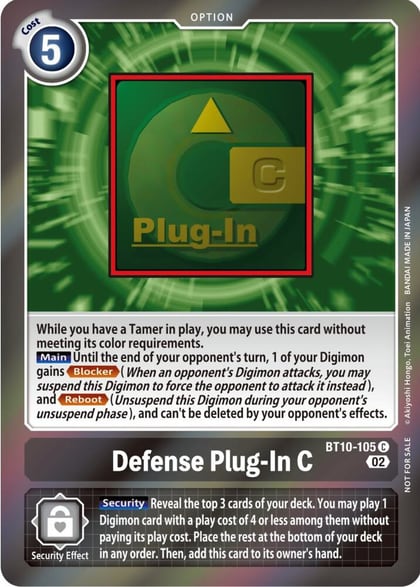 Defense Plug-In C (Event Pack 4), Xros Encounter BT10-105 C