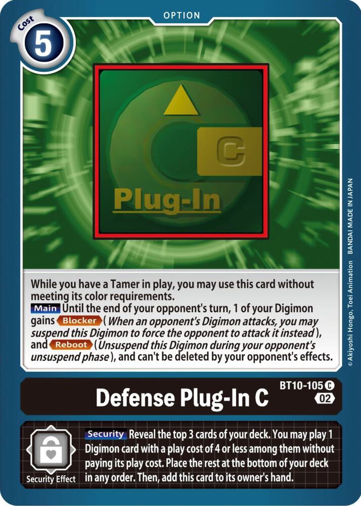 Defense Plug-In C, Xros Encounter BT10-105 C