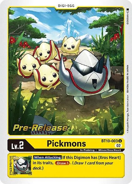 Pickmons, Xros Encounter Pre-Release Cards BT10-003 U