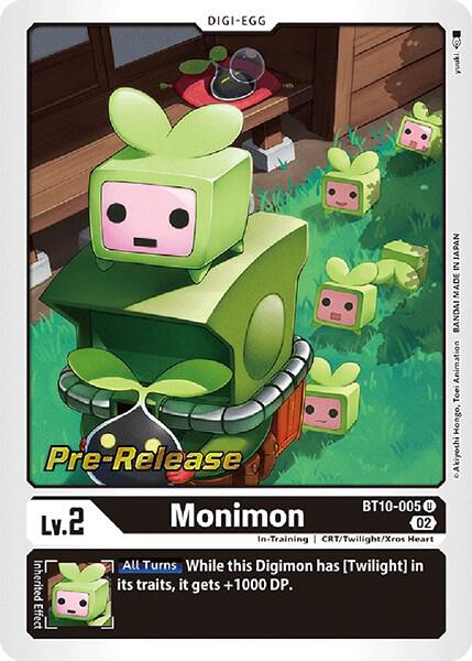 Monimon, Xros Encounter Pre-Release Cards BT10-005 U