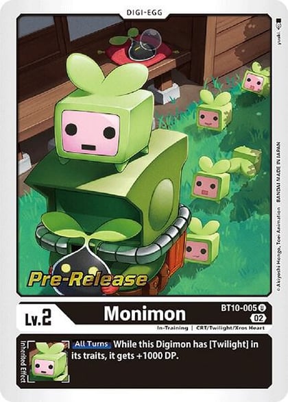 Monimon, Xros Encounter Pre-Release Cards BT10-005 U