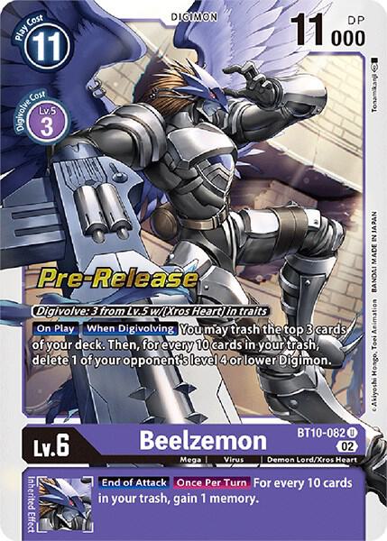 Beelzemon, Xros Encounter Pre-Release Cards BT10-082 U