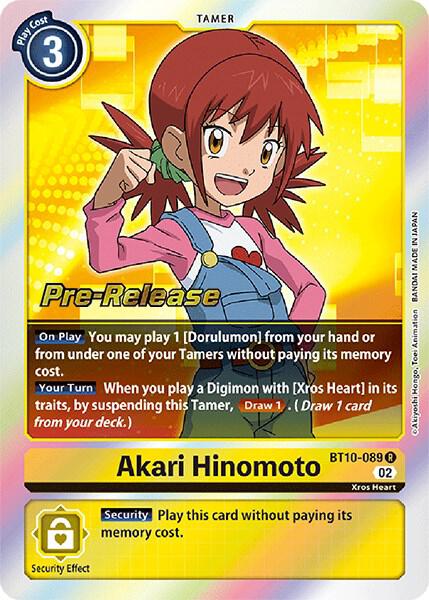 Akari Hinomoto, Xros Encounter Pre-Release Cards BT10-089 R
