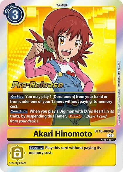 Akari Hinomoto, Xros Encounter Pre-Release Cards BT10-089 R
