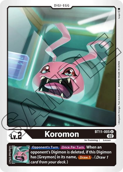 Koromon, Dimensional Phase BT11-005 U