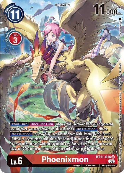 Phoenixmon (Alternate Art), Dimensional Phase BT11-016 SR