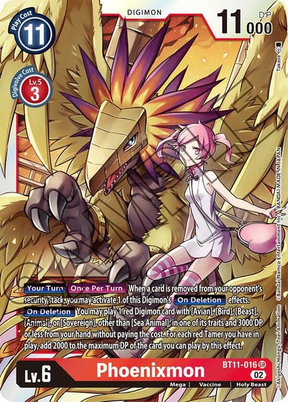 Phoenixmon, Dimensional Phase BT11-016 SR