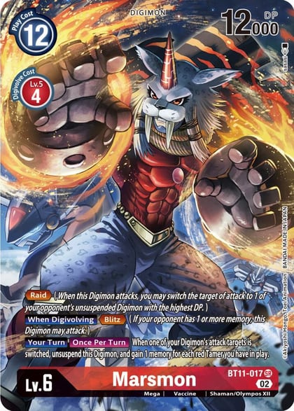 Marsmon (Alternate Art), Dimensional Phase BT11-017 SR