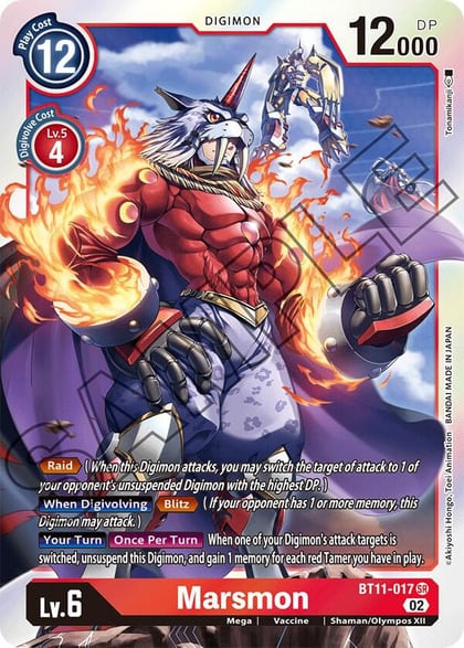 Marsmon, Dimensional Phase BT11-017 SR