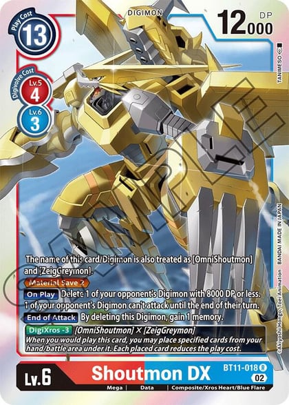 Shoutmon DX, Dimensional Phase BT11-018 R