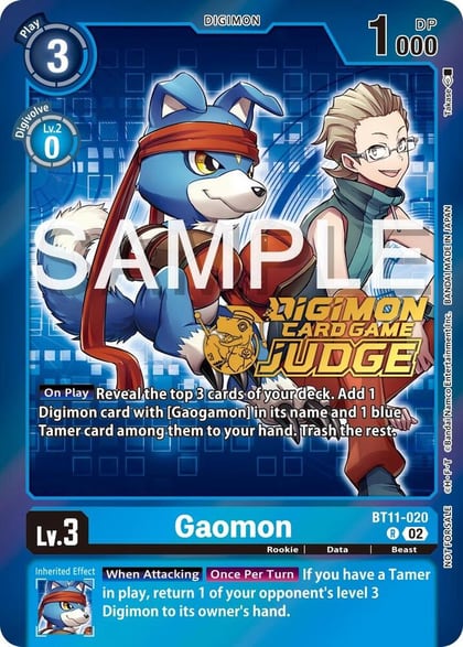 Gaomon (Judge Pack 5), Dimensional Phase BT11-020 R