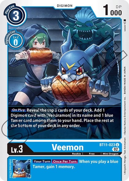 Veemon, Dimensional Phase BT11-023 U