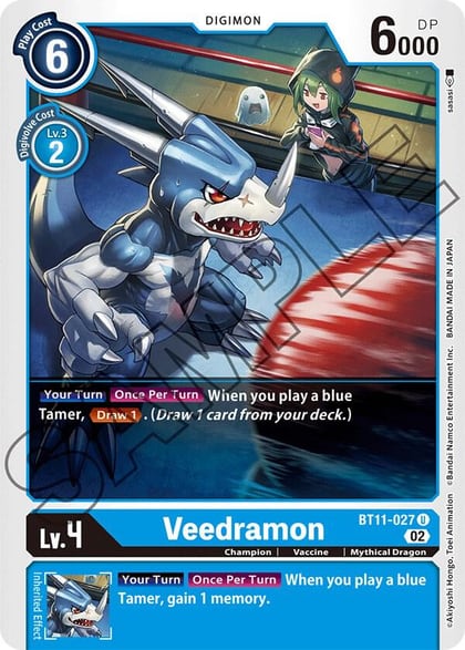 Veedramon, Dimensional Phase BT11-027 U