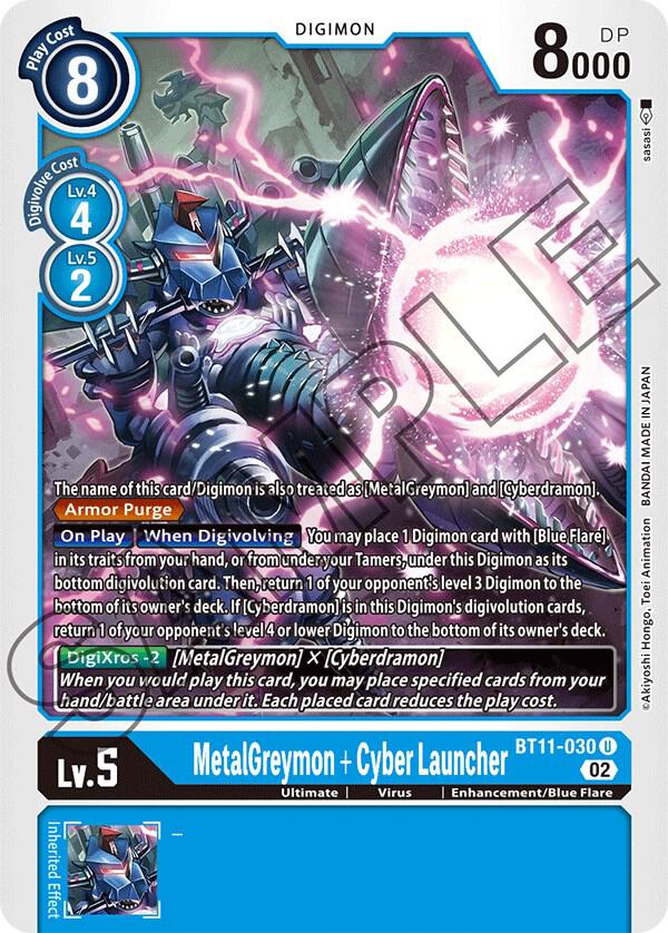 MetalGreymon + Cyber Launcher, Dimensional Phase BT11-030 U