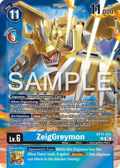 ZeigGreymon (2024 Regionals Participant), Dimensional Phase BT11-031 R