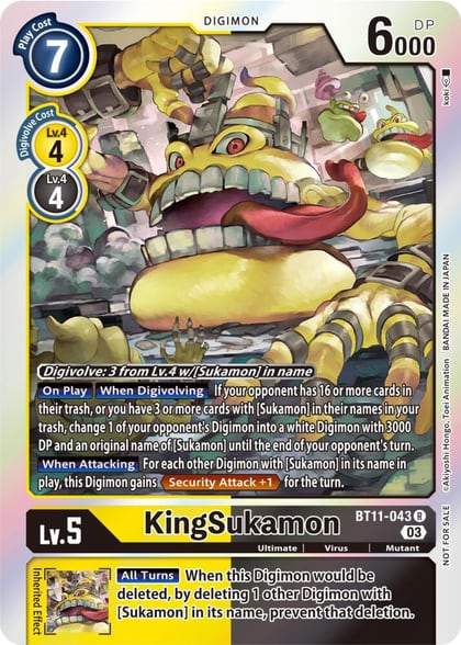 KingSukamon (Winner Pack -Blast Ace-), Dimensional Phase BT11-043 R