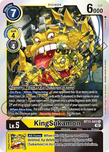 KingSukamon, Dimensional Phase BT11-043 R