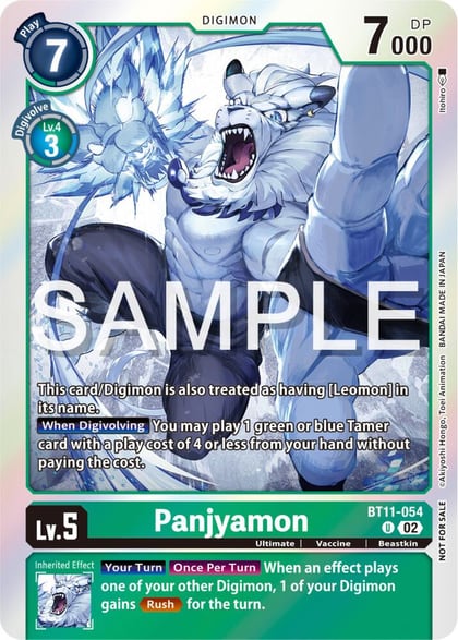 Panjyamon (Event Pack 6), Dimensional Phase BT11-054 U