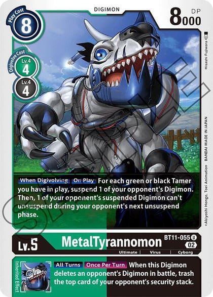 MetalTyrannomon, Dimensional Phase BT11-055 U