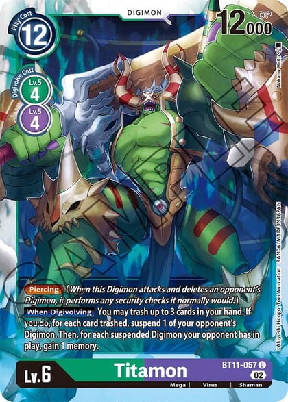 Titamon, Dimensional Phase BT11-057 U