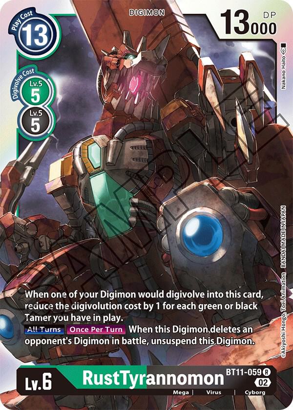 RustTyrannomon, Dimensional Phase BT11-059 R