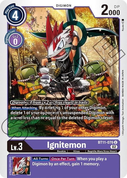 Ignitemon, Dimensional Phase BT11-076 U
