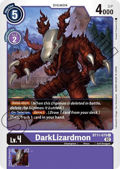 DarkLizardmon, Dimensional Phase BT11-079 C