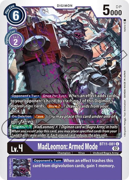 MadLeomon: Armed Mode, Dimensional Phase BT11-081 C