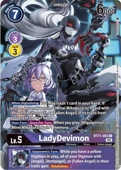 LadyDevimon (Alternate Art), Dimensional Phase BT11-083 R