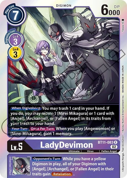 LadyDevimon, Dimensional Phase BT11-083 R