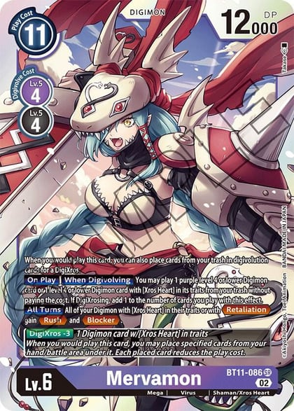 Mervamon, Dimensional Phase BT11-086 SR