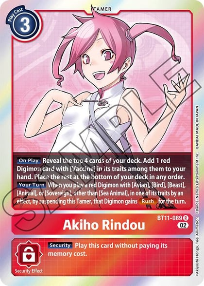 Akiho Rindou, Dimensional Phase BT11-089 R