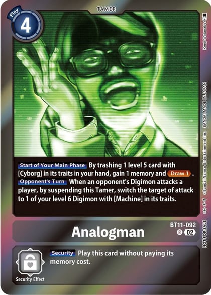 Analogman (Event Pack 5), Dimensional Phase BT11-092 R