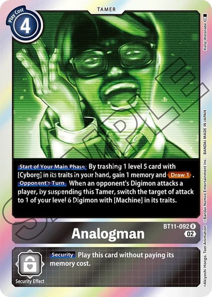 Analogman, Dimensional Phase BT11-092 R
