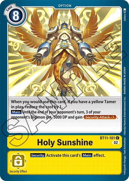 Holy Sunshine, Dimensional Phase BT11-101 C